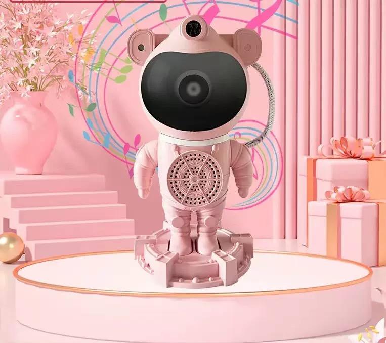 Astronaut Galaxy Starry Sky Projector Night Light Remote Control Rocket Nebula Projection Lamps For Bedroom Christmas Kids Gift