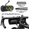 ROCKBROS Bicycle Front Bag Handlebar Bag 2L Large Capacity 4WAY Compact Lightweight Road Bike Bag Accessories Storage Shoulder Included Velcro Fixatio