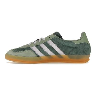 Męskie Gazelle Indoor Mineral Green Silver Dawn Unisex Trampki Srebrno-Zielone JI0323