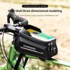 Waterproof Bicycle Front Frame Bag, Bike Phone Mount Pouch, Durable Bike Tube Storage Bag Cycling Accessories
