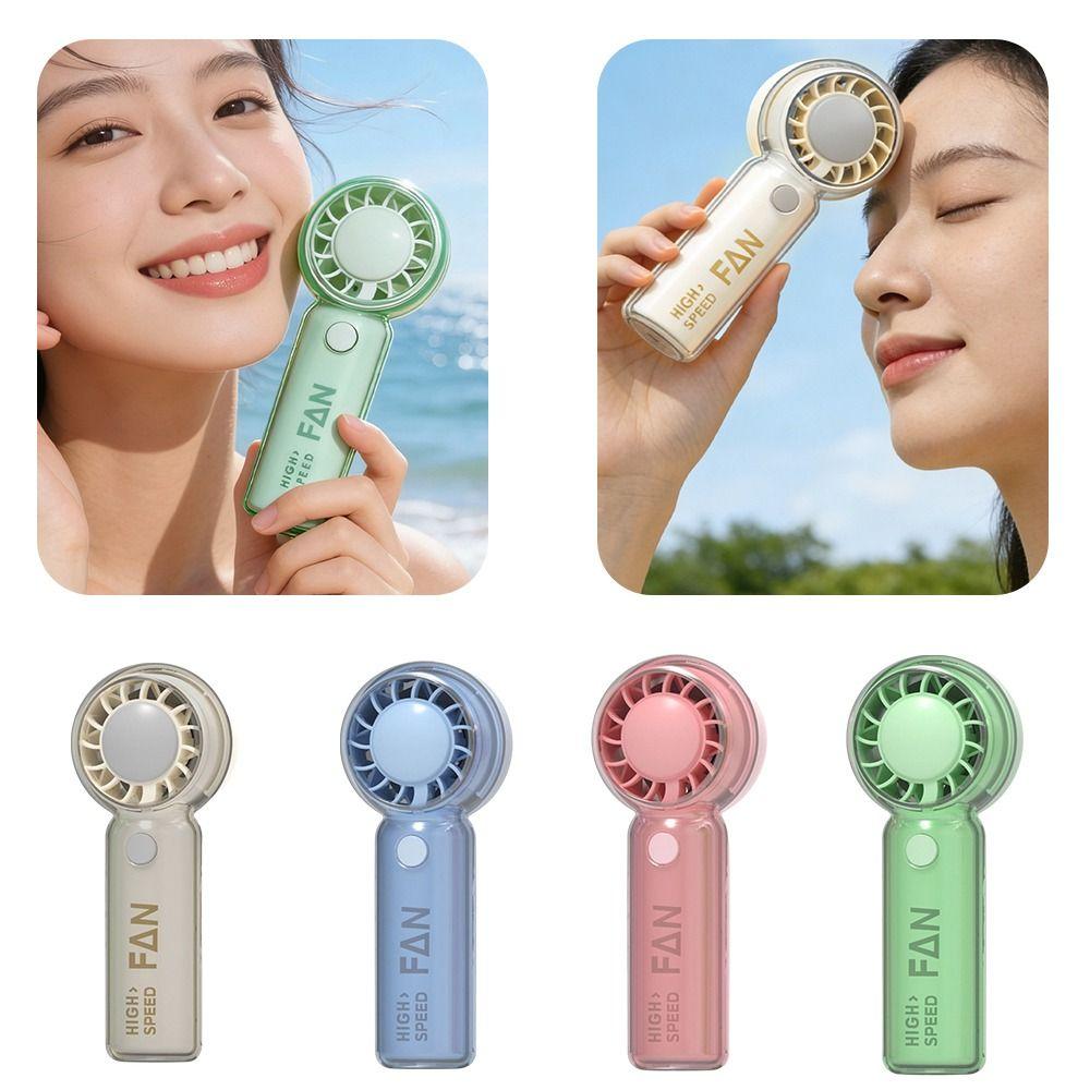 USB Rechargeable Mini Handheld Fan Powerful Wind Cooling and Ice Pack Fan Turbo Fan  Travel