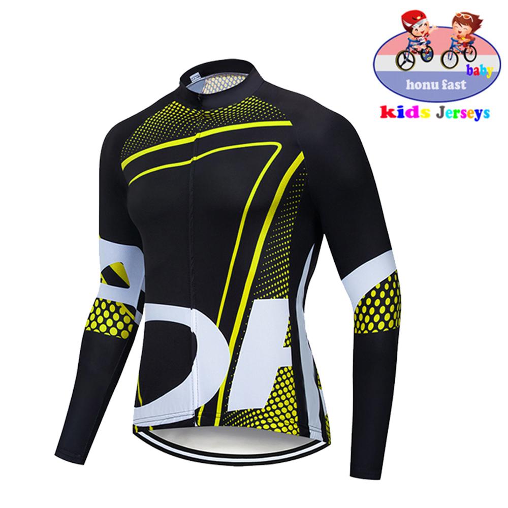High Quality Kids  Kids Jersey Set Biking Long Sleeve Clothes Suit MTB Children's Cycling Wear   Autumn Breathable Cycling Suit Set