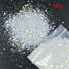 50G PET Nail Diamond Glitter Sequins Hexagon Holographic Glitter Glitter Powder  Polish Decoration
