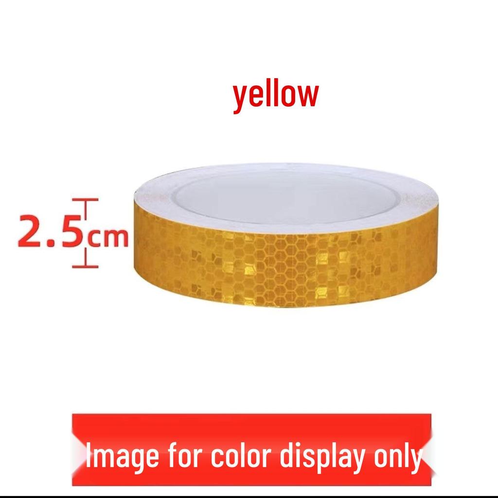 1cm Reflective Sticker for Bicycles, Cars, & Helmets - Luminous Warning Strip