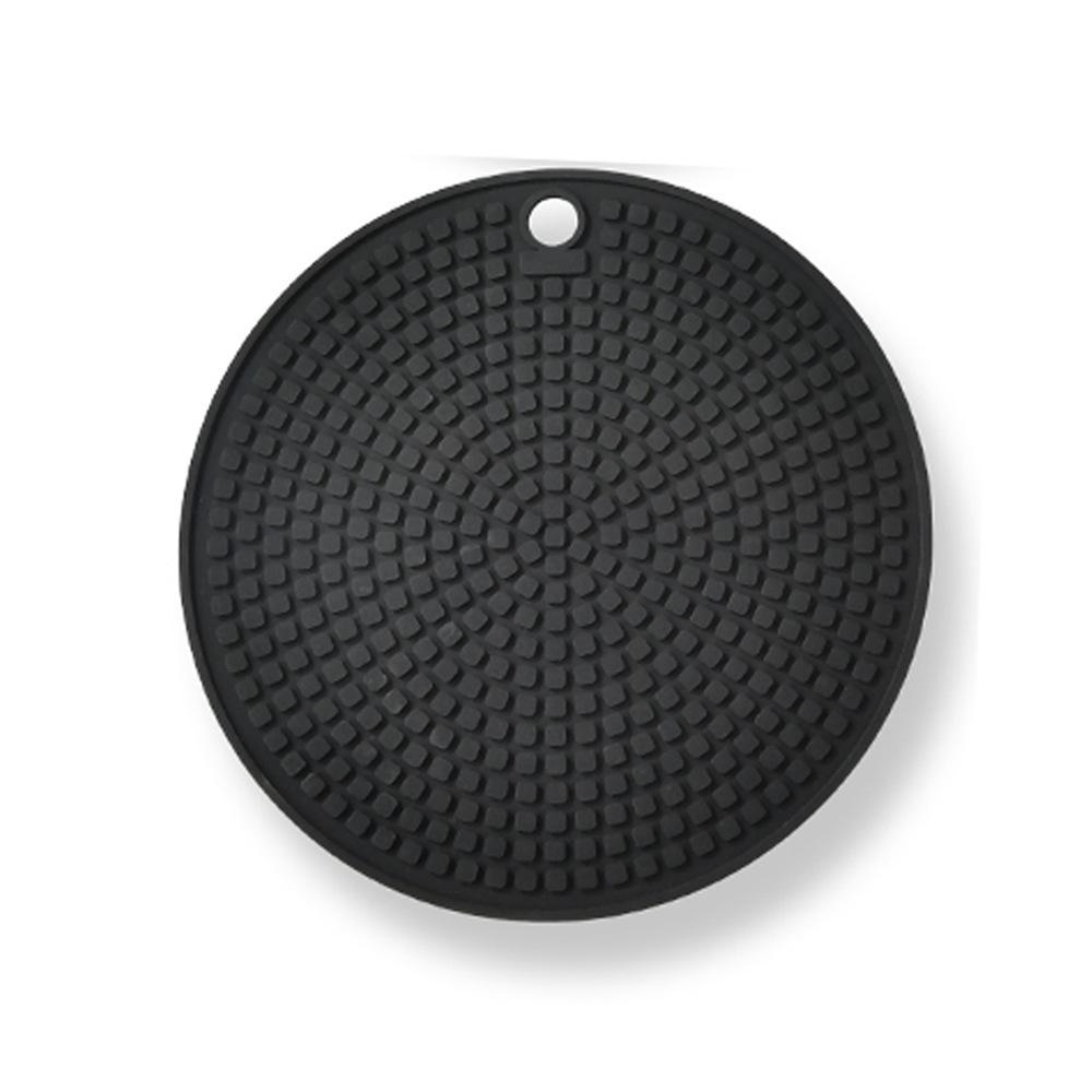 Silicone thermal insulation mat, round non-slip coaster, table mat, pot mat, placemat, high temperature resistance