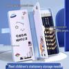Children's Multifunctional Cartoon Bookshelf and Pencil Box with Stickers