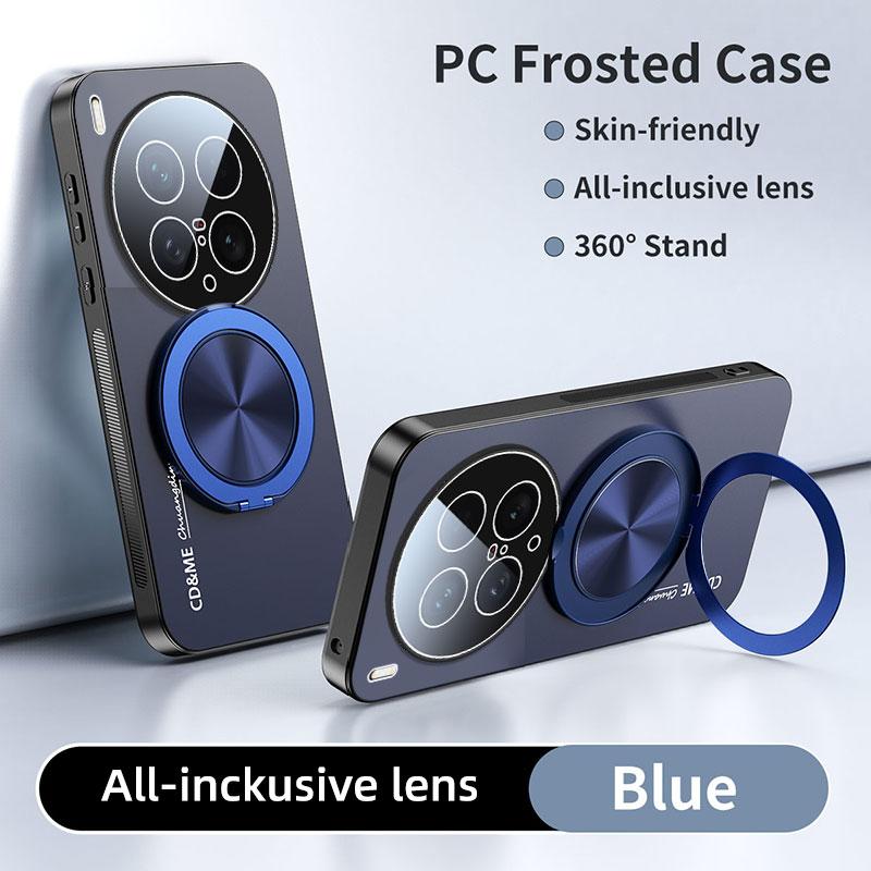 Luxury AG Matte Case For VIVO X200 Pro Ultra X200S X200Ultra Magnetic PC Frosted 360 Degree Bracket Stand Protective Cover