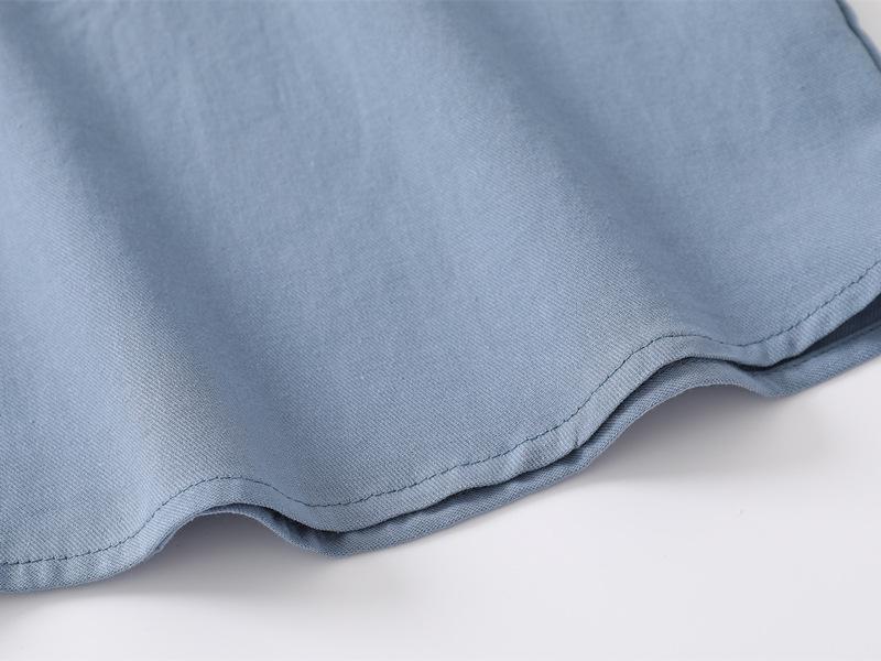 2024 New Boys' V-Neck Short-Sleeve Shirt - Korean Style Summer Casual Top