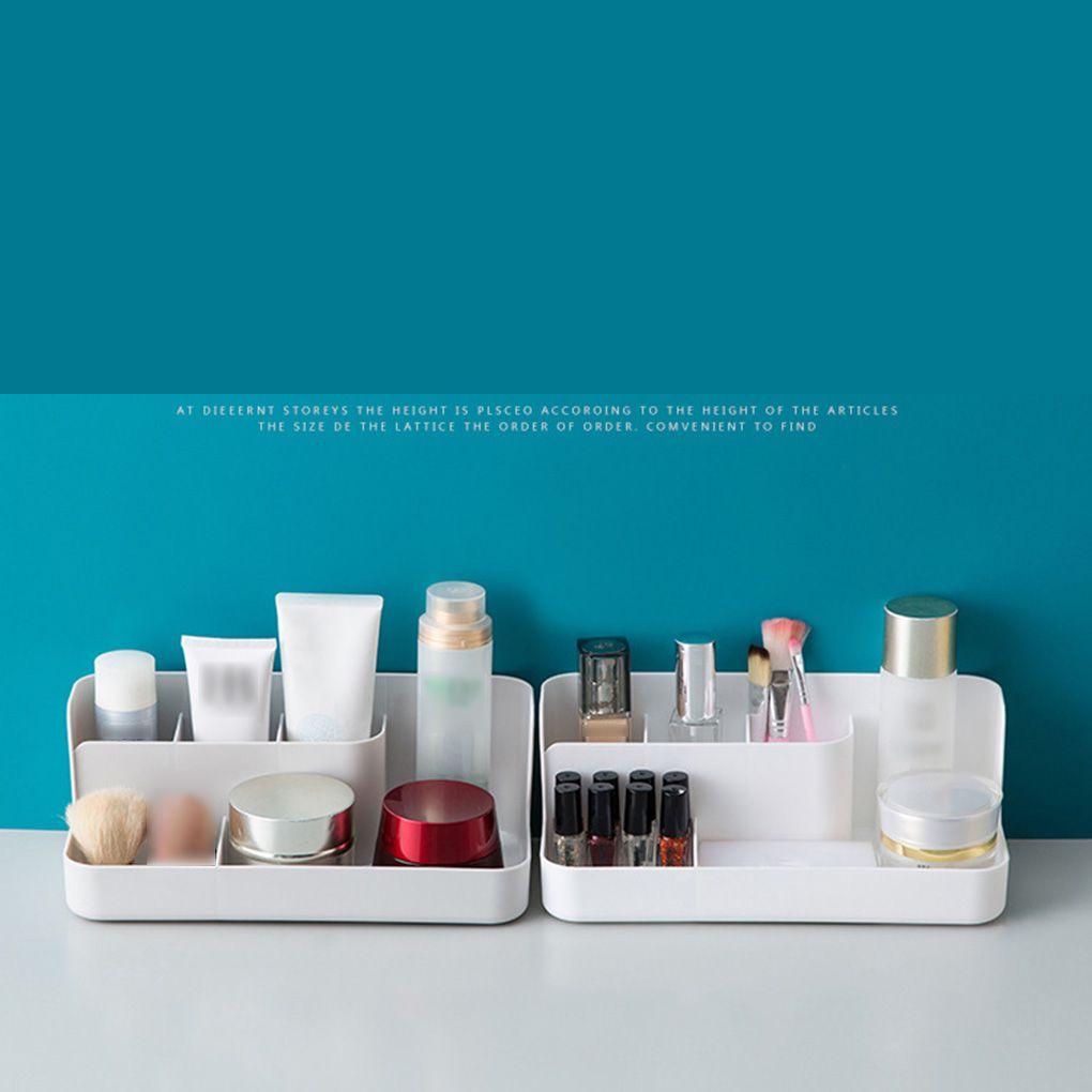 Multifunktions-Kosmetik-Desktop-Aufbewahrungsbox aus Kunststoff für Make-up