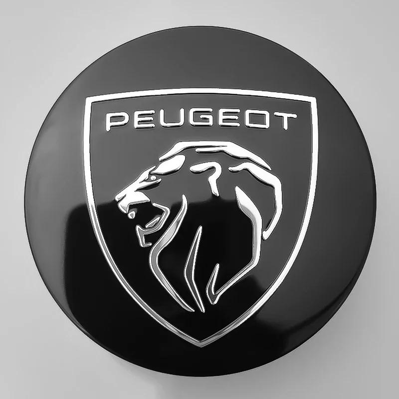 For Peugeot 206 307 308 3008 207 208 407 408 508 2008 5008 107 106 60mm e Car Wheel Hub Caps Auto Emblem Tire Center Cover Badge