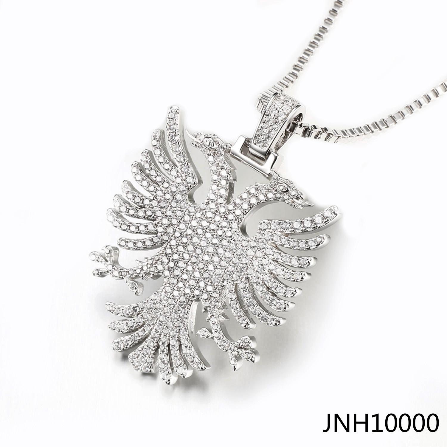 

Новый тренд в стиле хип-хоп, кулон с албанским орлом, золотое и серебряное ожерелье с бриллиантом в виде орла, персонализированные украшения