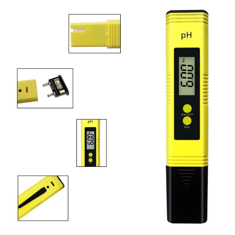 Portable Acid  Tester Pen with LCD Display Easy To Use Acid  Measuring Device for Monitoring Water Soil & Pool Acidity Levels