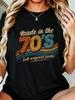 Unisex Retro 70S Style Printed T-Shirt Vintage-Style Colorful Print, Casual Street-Style T-Shirt, So