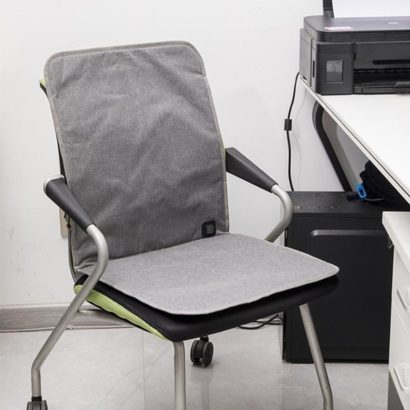 4 Zone Uniform Heating Seat Cushions USB for Comfortable Warmth in Back Waist and Legs During Outdoor Use