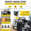Aktualisierte 750W Mini-Metall Drehmaschine 8x16 Zoll Metall Drehmaschine mit Luxus-Zubehörkasten, 50-2500 U/min Stufenlos Variable Geschwindigkeiten MT3 Spindelkonus Metall Drehmaschine
