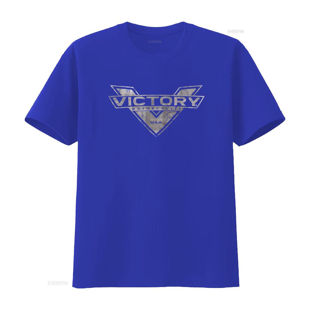 Victory Motorcycle Softstyle T Shirt Vintage Washed Homme Streetwear Designer Clothes Graphic Stretched Slightly Fashion