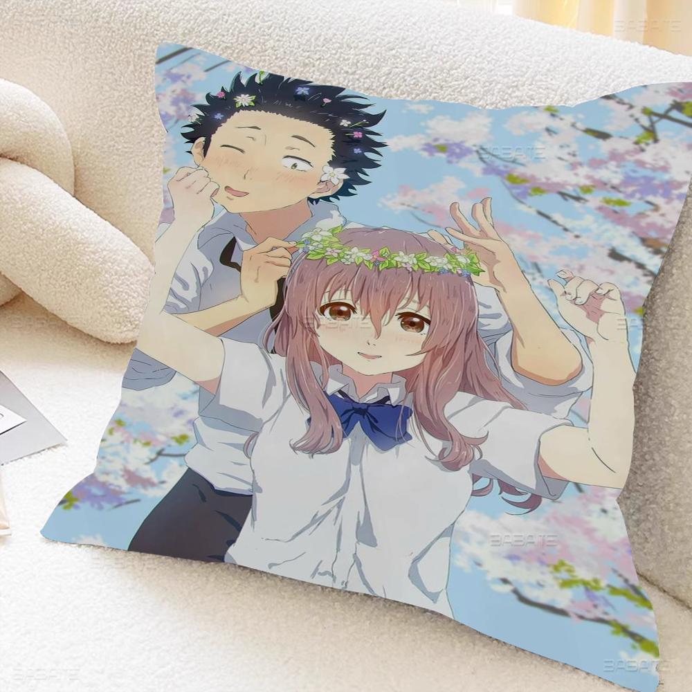 A Silent Voice Pillow Anime Pillow Sofa Bed Head Pillow Cover Cushion Cover 45x45 Cm Fashion