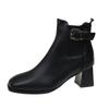 Fashion 2024 Autumn New Large Size Retro Thick with Women's Fashion All-matching Women's Riding Boots
