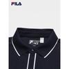 FILA Men's Knitted Long-Sleeve Polo Shirt