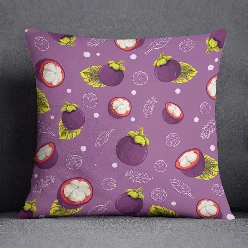 Фрукты Клубника Арбуз Принт Декоративная наволочка Автомобиль Диван Квадратная Подушка Наволочка 16x16Inch