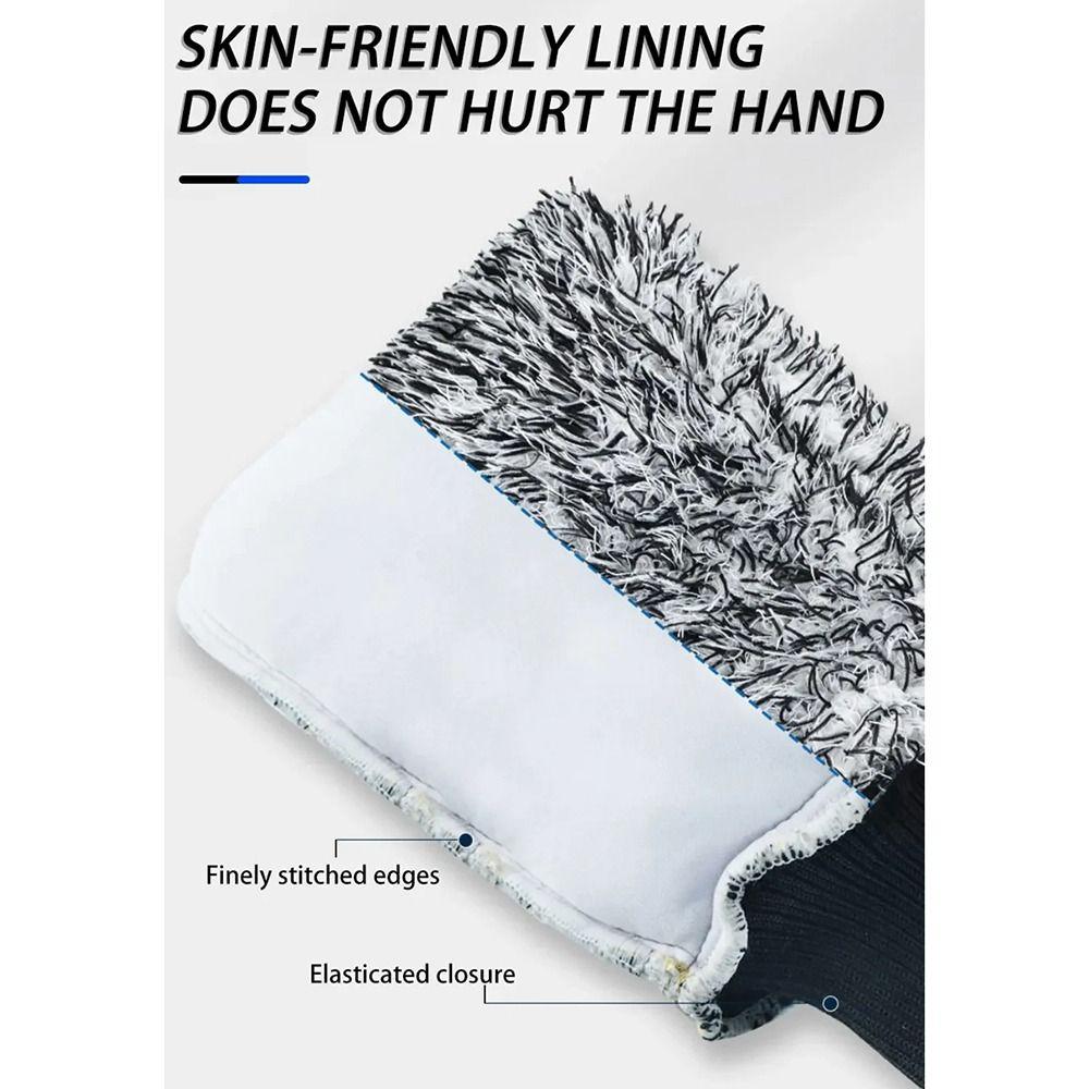 1Pcs Non-Slip Handle Tire Cleaning Brushes Easy To Cleaning Rims Spokes Auto Wash Glove