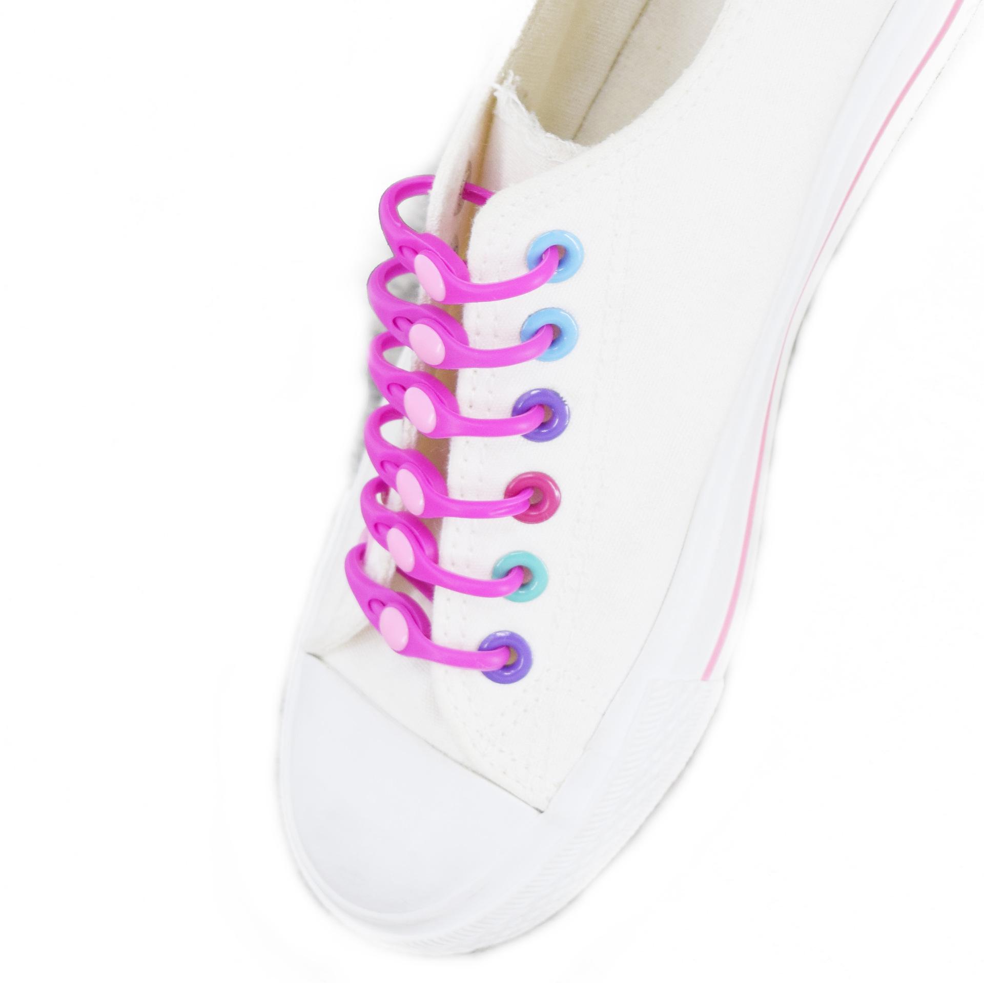 

12 шт. Еластичні силіконові шнурки Без зав язування Еластичні шнурки Кросівки Дорослі діти Ледачі шнурки Для взуття