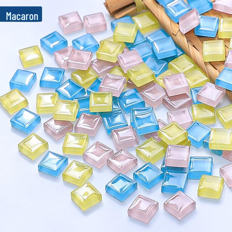 450pcs 1cm Colorful Crystal Glass Mosaic Tiles for Creative DIY Children's Art