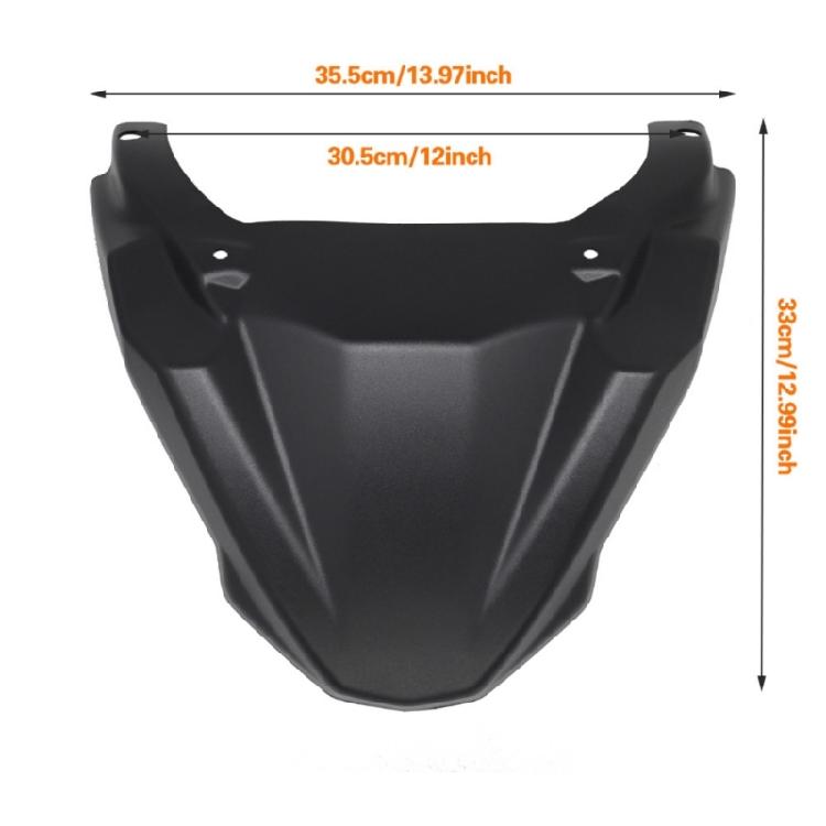 Universal Motorcycle Front Beak Cover MT09 FJ09 Anti Corrosion Plastic Metal Construction Reduced Wind Noise Step By Ste