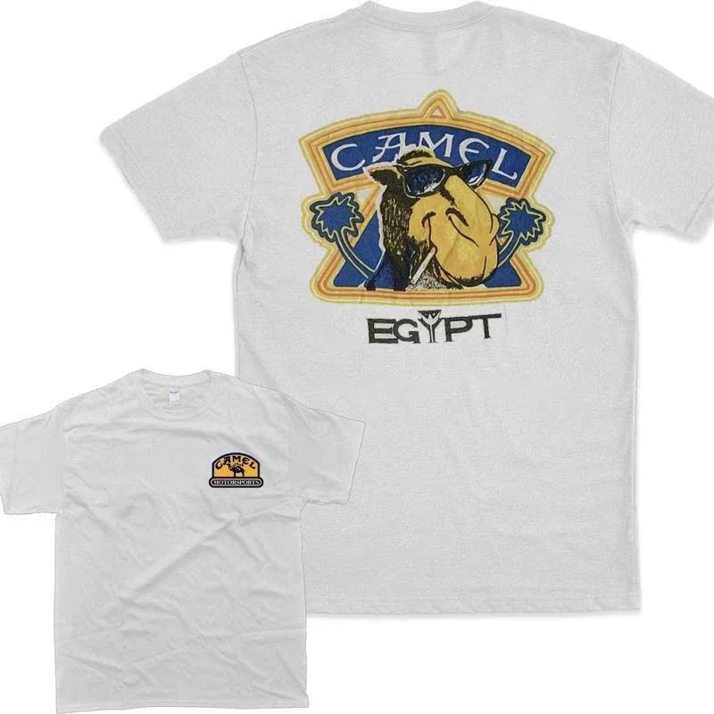 2026 Retro Car Camel Cigarettes TShirt Vintage Cotton Tops Tee Short Sleeve Casual Streetwear Oversized Unisex Unisex Clothing