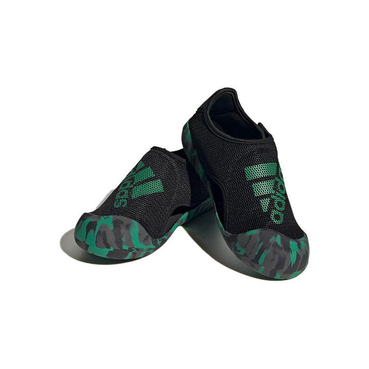 Adidas Altaventure 2.0 Simple Comfortable Non-Slip Durable Sandals Kids Sandals Black Green FZ6510