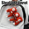 Stofftiere, Gehirnfäule, Gaming-Zubehör, Eine Gehirnfäule stehlen, Weihnachtsgeschenke, Neujahrsgeschenke, Kinderspielzeug (Plüschgurt (rot))