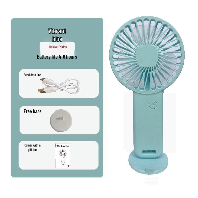Compact USB Rechargeable Handheld Mini Fan - Silent Desk/Dormitory Use, Customizable Gift 31*96*185 mm