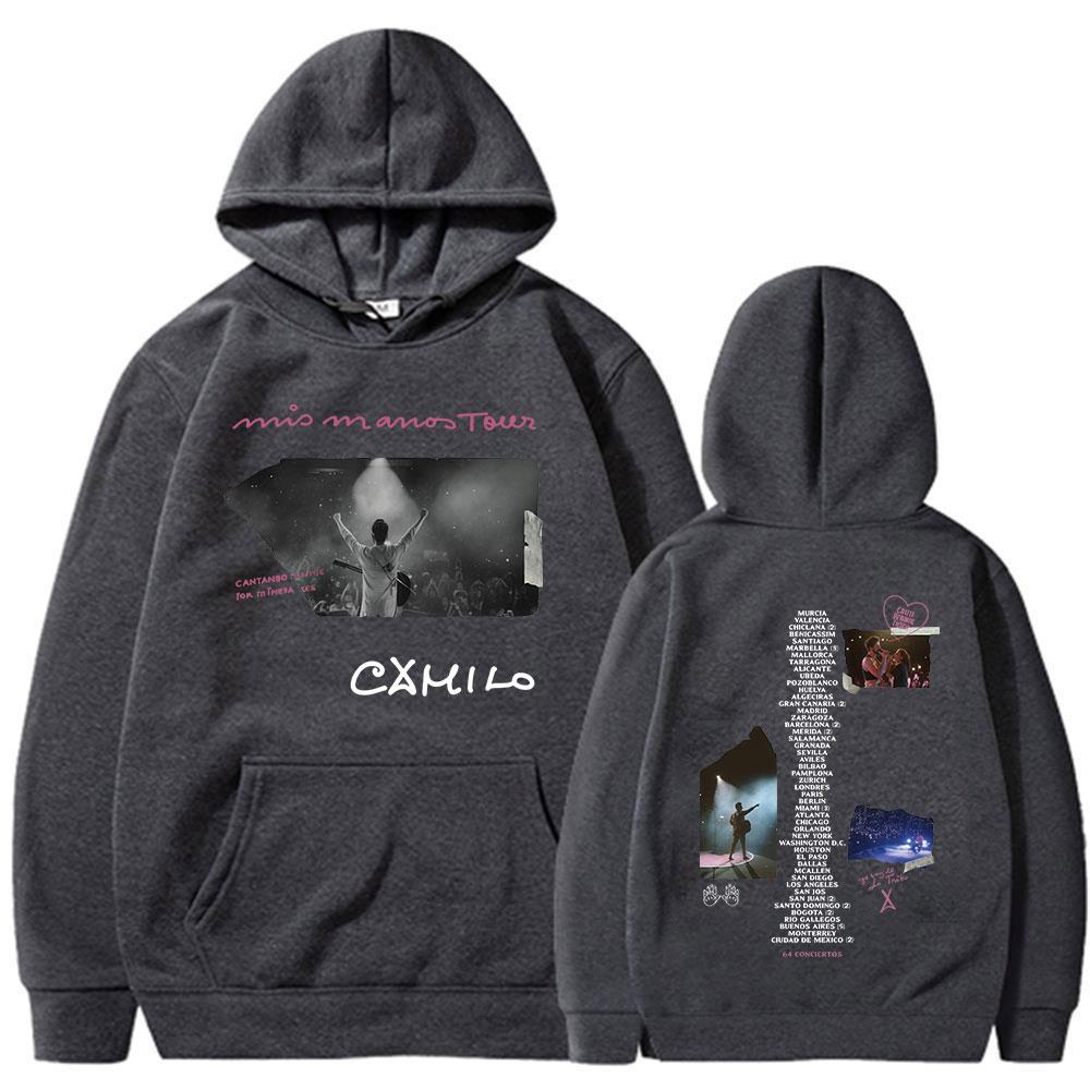 Singer Camilo Tour Hoodies Men Women Clothing Fleece Hooded Sweatshirts Fashion Hip Hop Long Sleeves Pullovers Streetwear