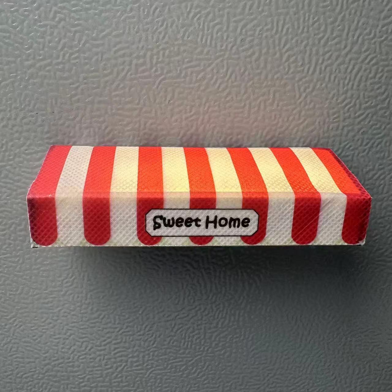 

Креативные светящиеся наклейки на холодильник, световая вывеска «Сладкий дом», зарядные магниты на холодильник, креативные миниатюрные магнитные украшения для DIY