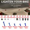 195PCS Motorcycle Fairing Bolt Screw Nut Kit Bodywork Screws Motorcycle Universal Kit Blue