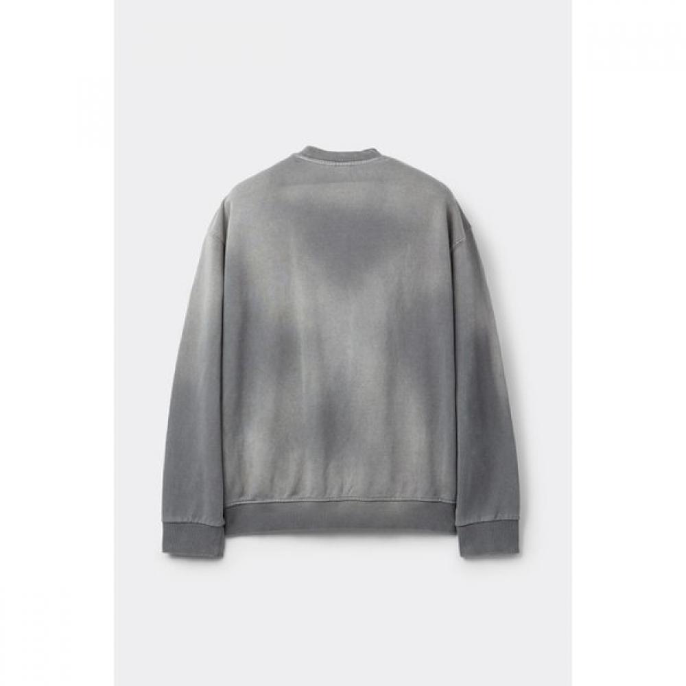 Customellow Grey Dyed Sweatshirt Grey Cwtaw25621gyx