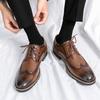 22 Large Size New Casual Leather Shoes Breathable Business Dress Shoes Gentleman Style Wedding Shoes
