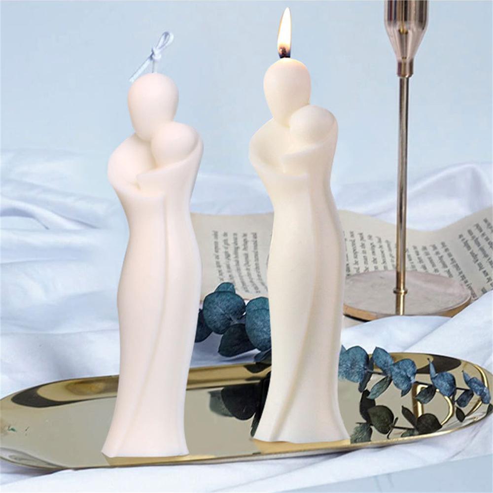 Molde de Silicona para Jabón de Vela Creativo Conveniente Desmoldeo Molde de Silicona Moldes para Hacer Adornos de Vela Moldes de Mano Día de la Madre