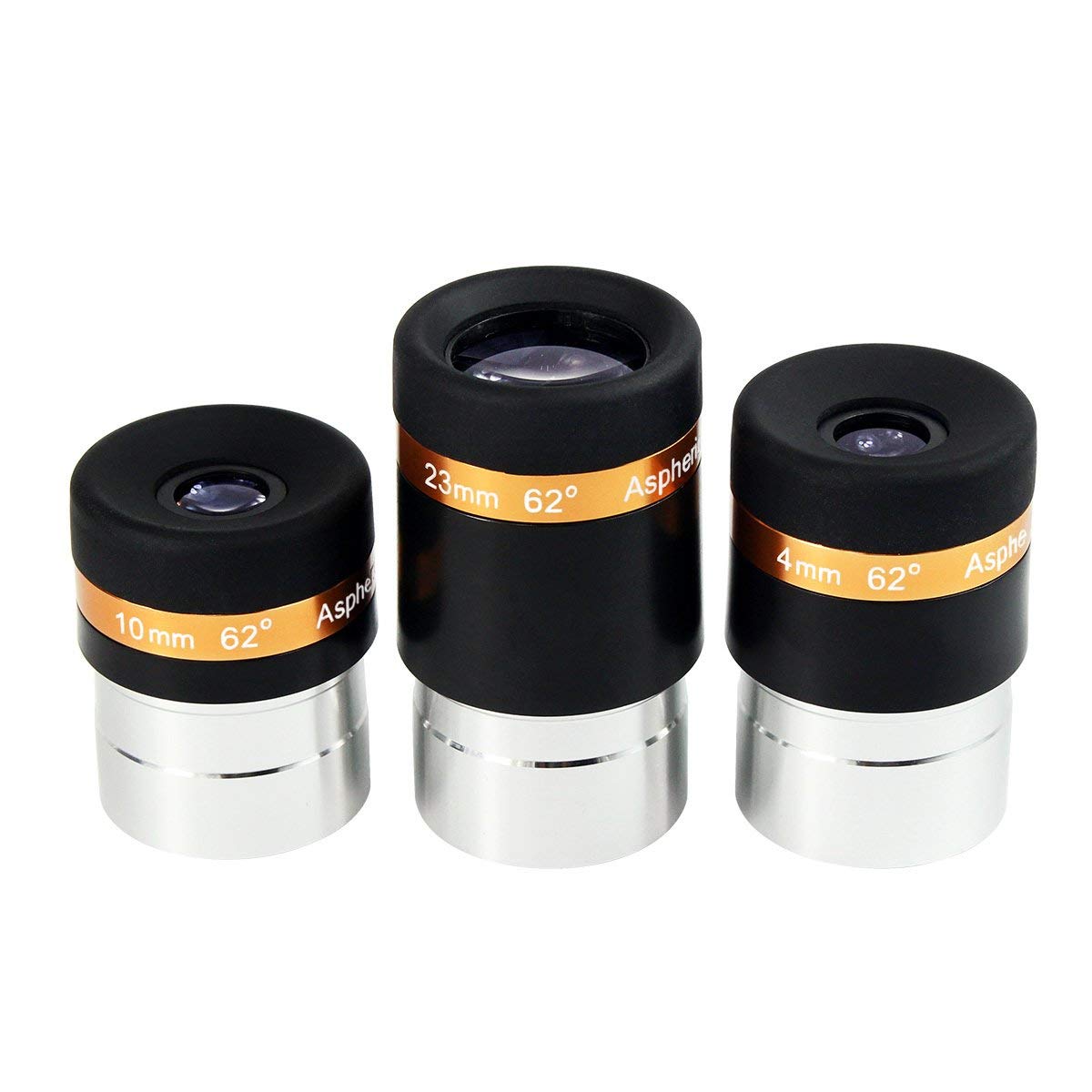 

SVBONY Eyepiece Set, 1.25-inch Eyepieces, 4mm/10mm/23mm Focal Length, FMC, 62° Ultra Wide Angle for Telescopes