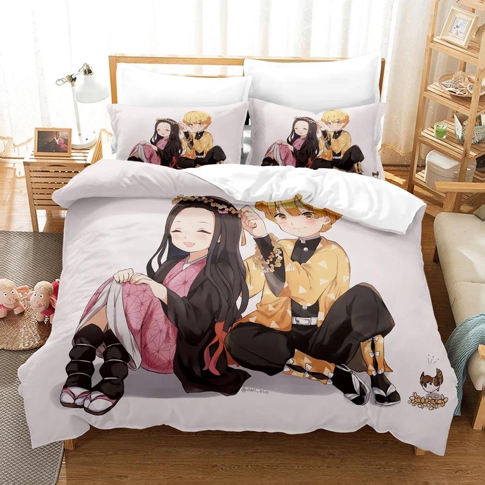 3D Anime Kawaii Girls Out Of The Blade Bedding Sets Duvet Cover Set With Pillowcase Twin Full Queen King Bedclothes Bed Linen