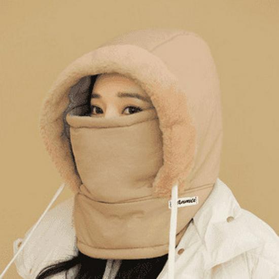 Winter Cycling Fleece Hat with Ear Protection and Face Mask