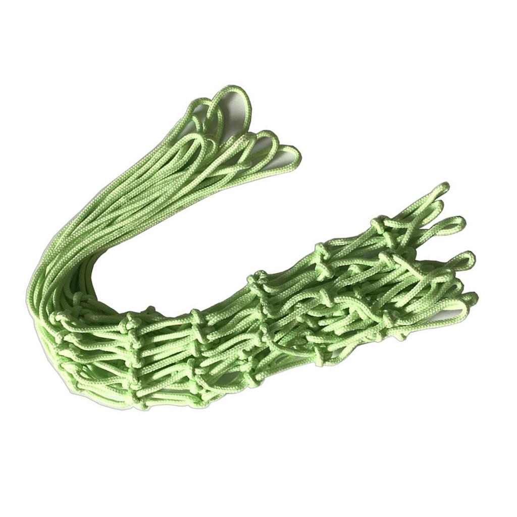 50cm Self Luminous Basketball Net Replacement Nylon Ball Shooting Net for Daily Trainning Green