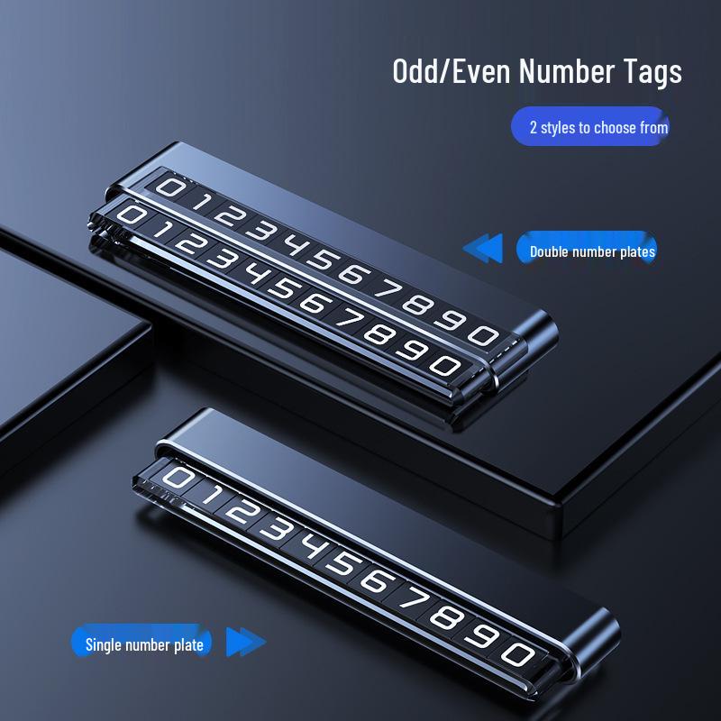 Solar-Powered Temporary Car Parking Sign with Phone Number Display