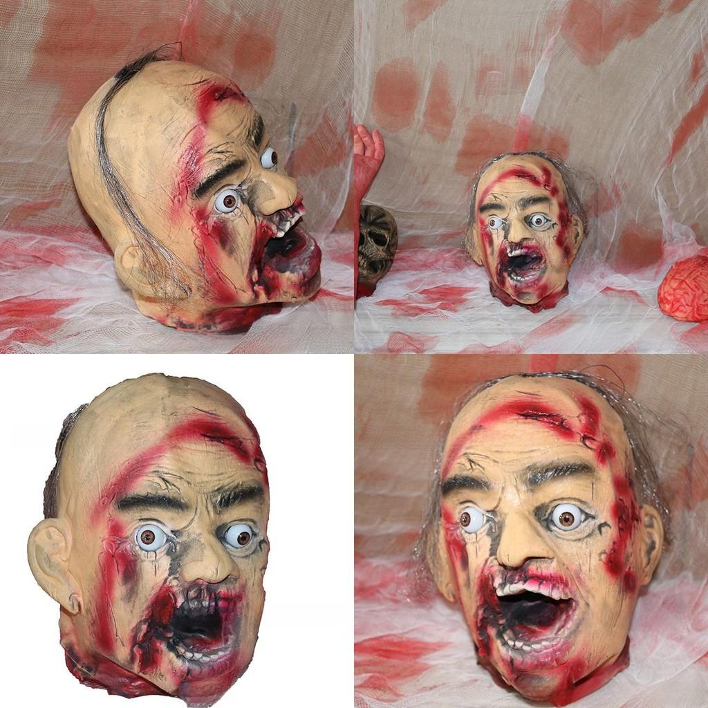 Dry Latex Horror Corpse Hanging Head For Halloween Easter And Themed Events