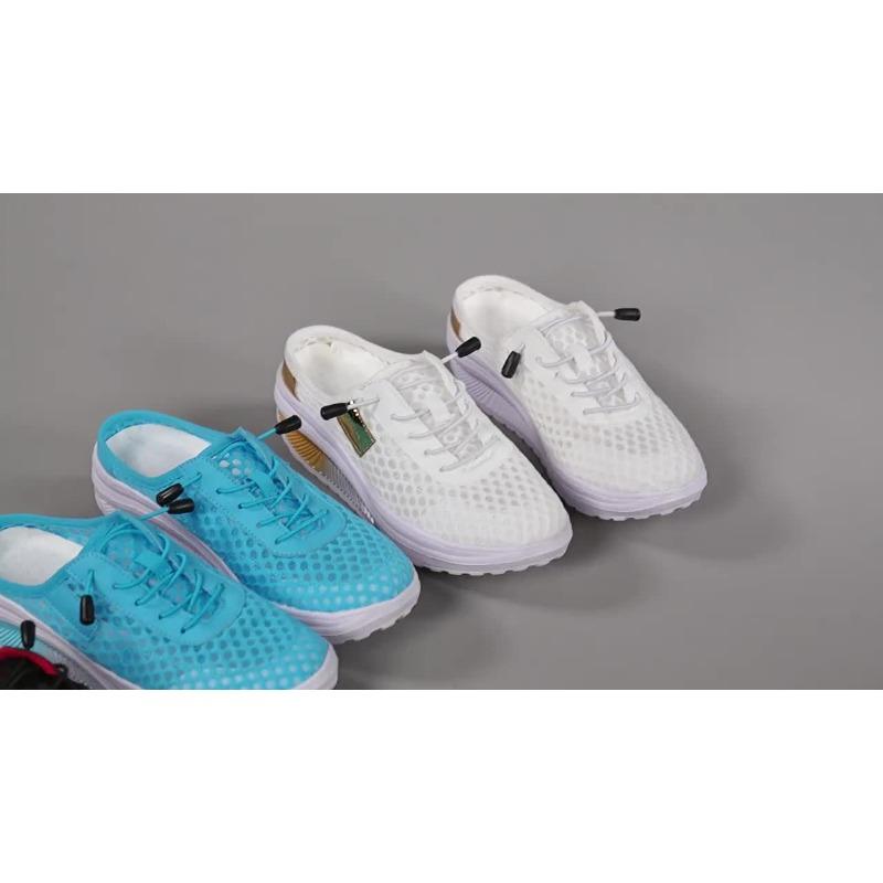 Women'S Lightweight Breathable Mesh Casual Sneakers - Low-Top Round Toe Slip-On Shoes with Foam Sole & Microfiber Lining