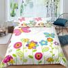 3PCS Single-sided Printed Bedding Set ,Comforter Animal Plant Flowers Leaves Duvet Bedding Cover Pillows Comfortable Bedspreads