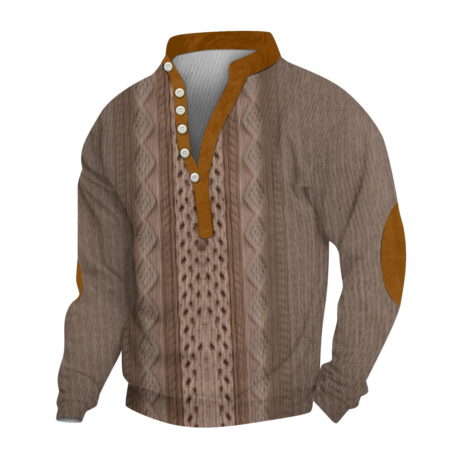 

Мужской вельветовый кардиган с длинными рукавами и шестью пуговицами XXXL хаки