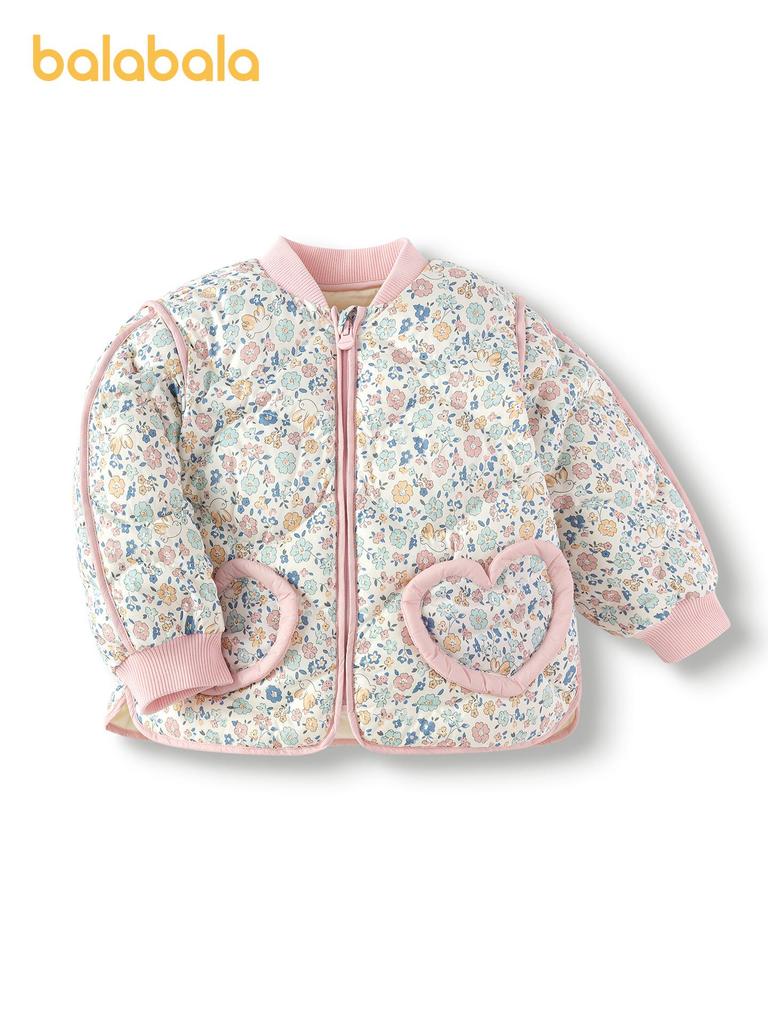 Balabala Kids' Water-Resistant Lightweight Down Baseball Jacket, Unisex, 2025 Autumn/Winter Collection.