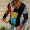 Men's Printed Long Sleeve Shirts Casual Loose Printed Long Sleeve Shirts