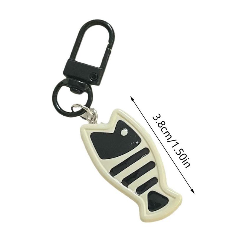 Cartoon Cute Cat And Fish Key Chain Student Backpack Earphone Case Pendant Decoration Car Key Accessories Jewelry Gifts